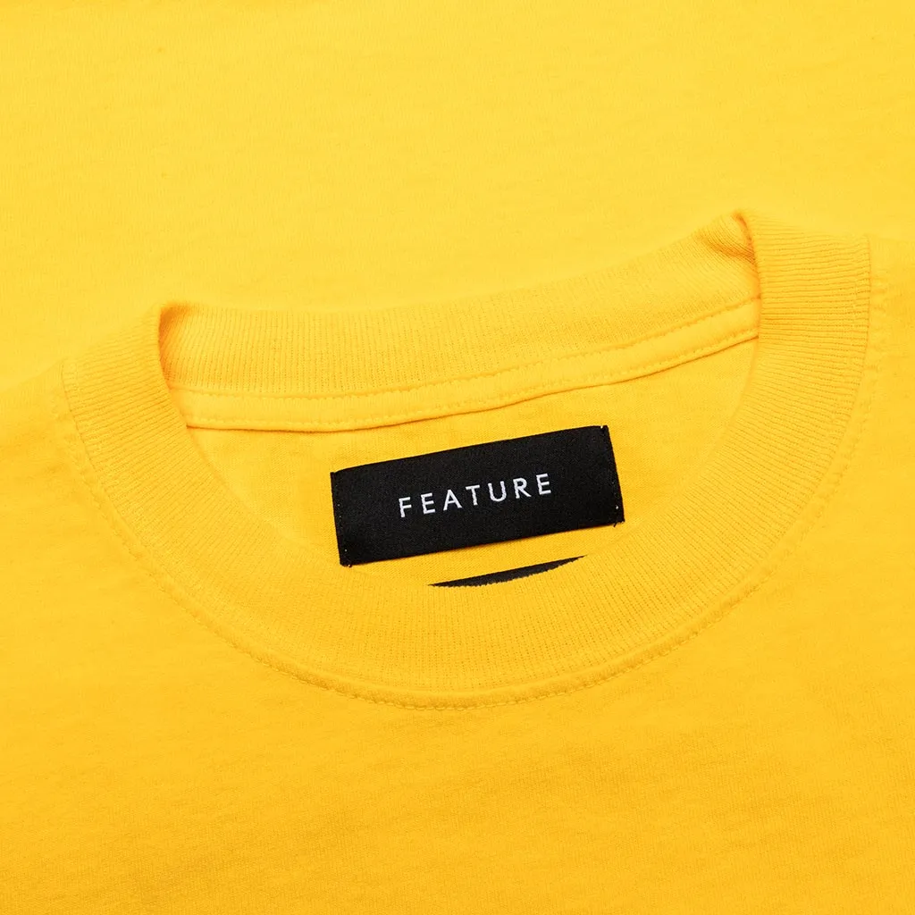 Feature x ASU Crest Tee - Spectra Yellow