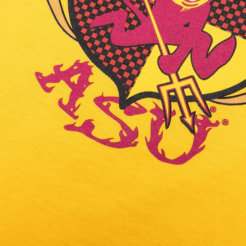 Feature x ASU Crest Tee - Spectra Yellow