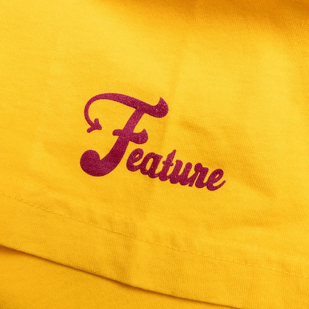 Feature x ASU Crest Tee - Spectra Yellow