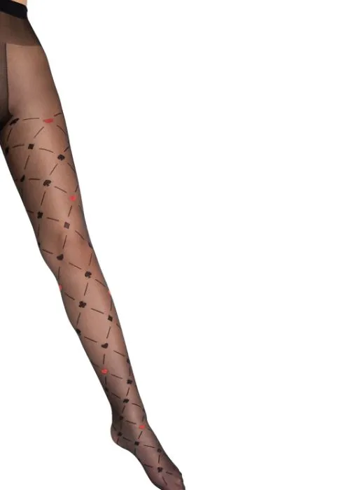 Fiore Poker Patterned Tights ()