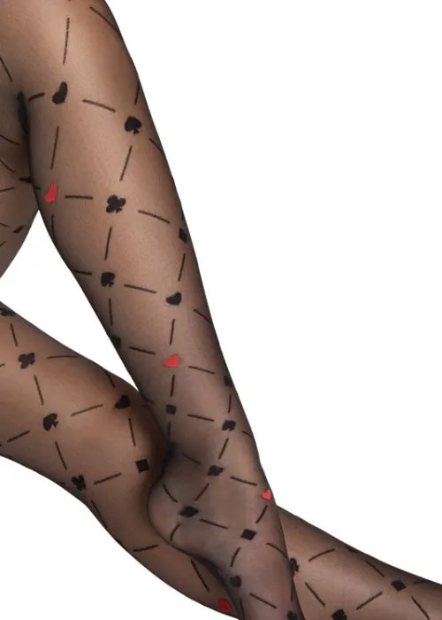 Fiore Poker Patterned Tights ()