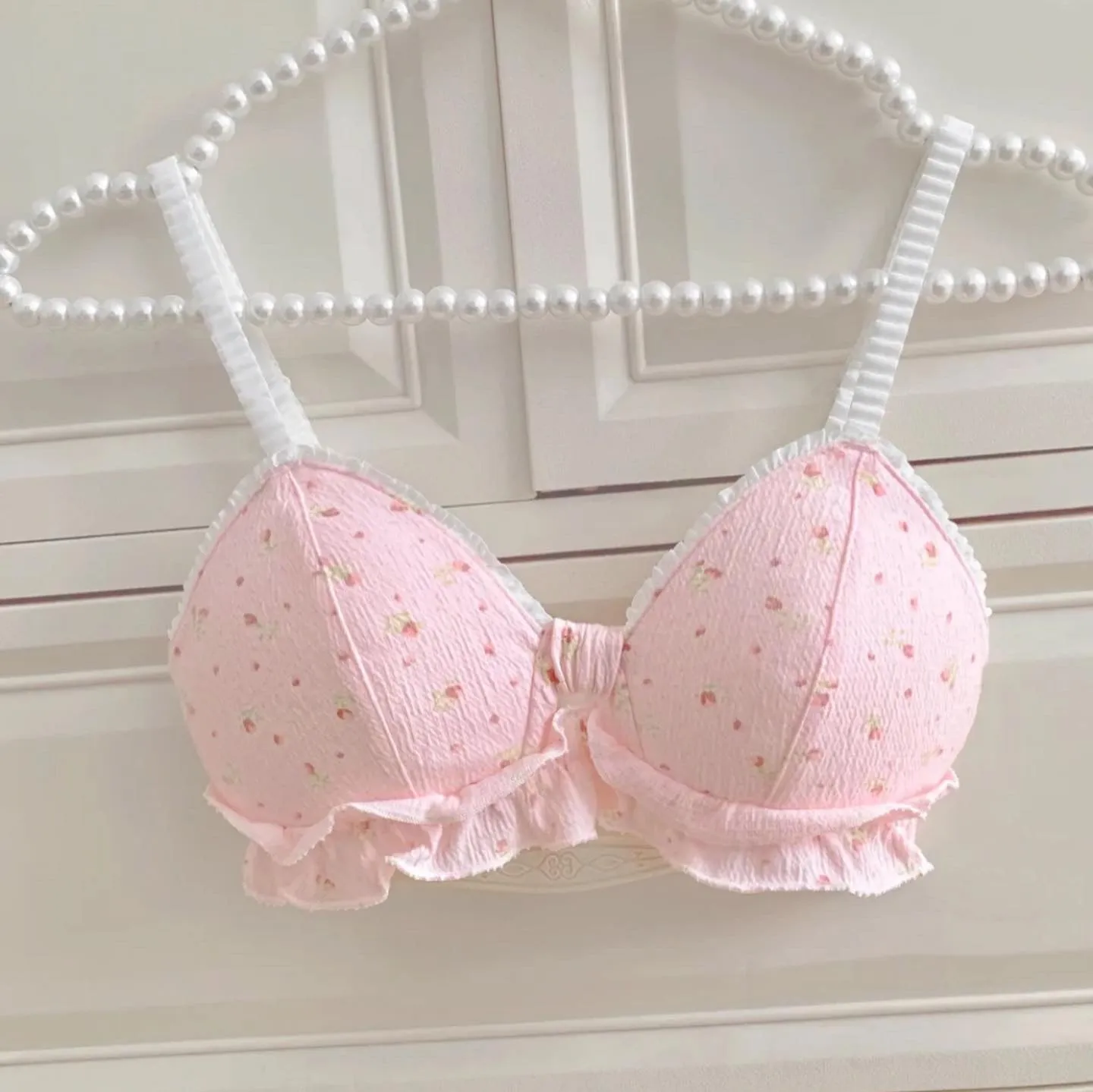 Floral Full house wireless strap bra