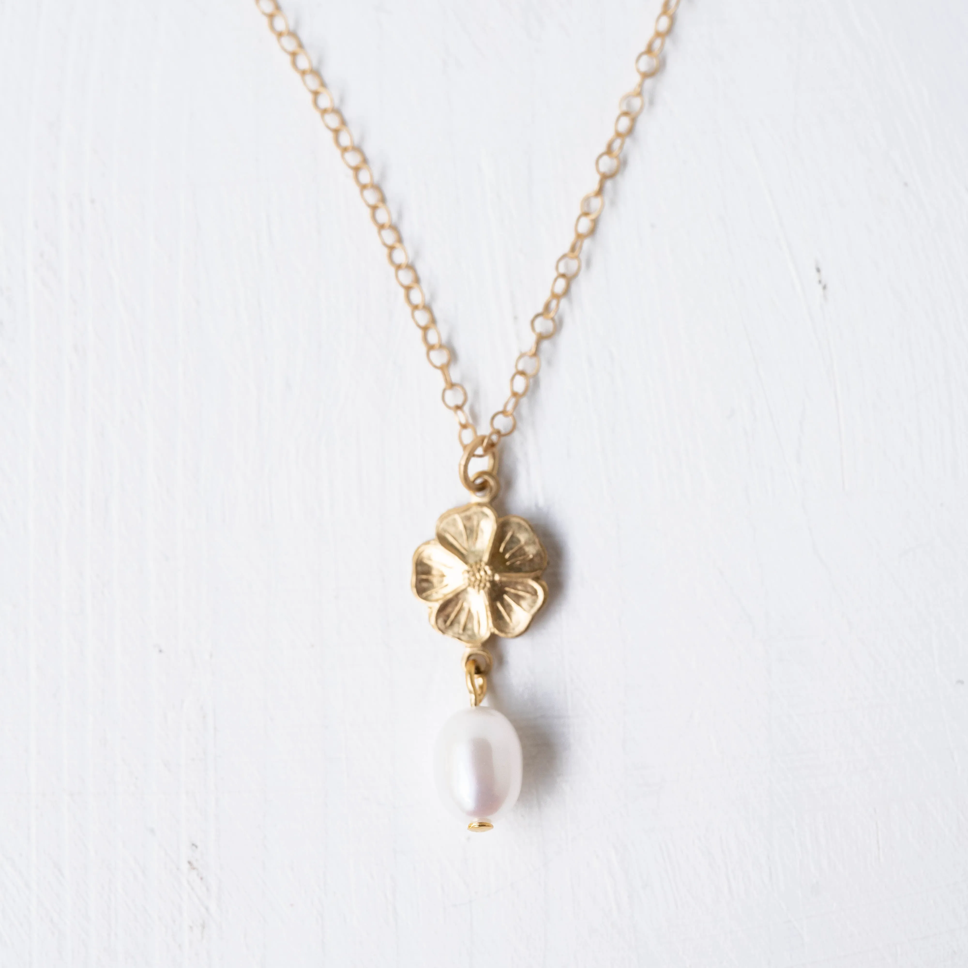 Gold Flower and Pearl - WS