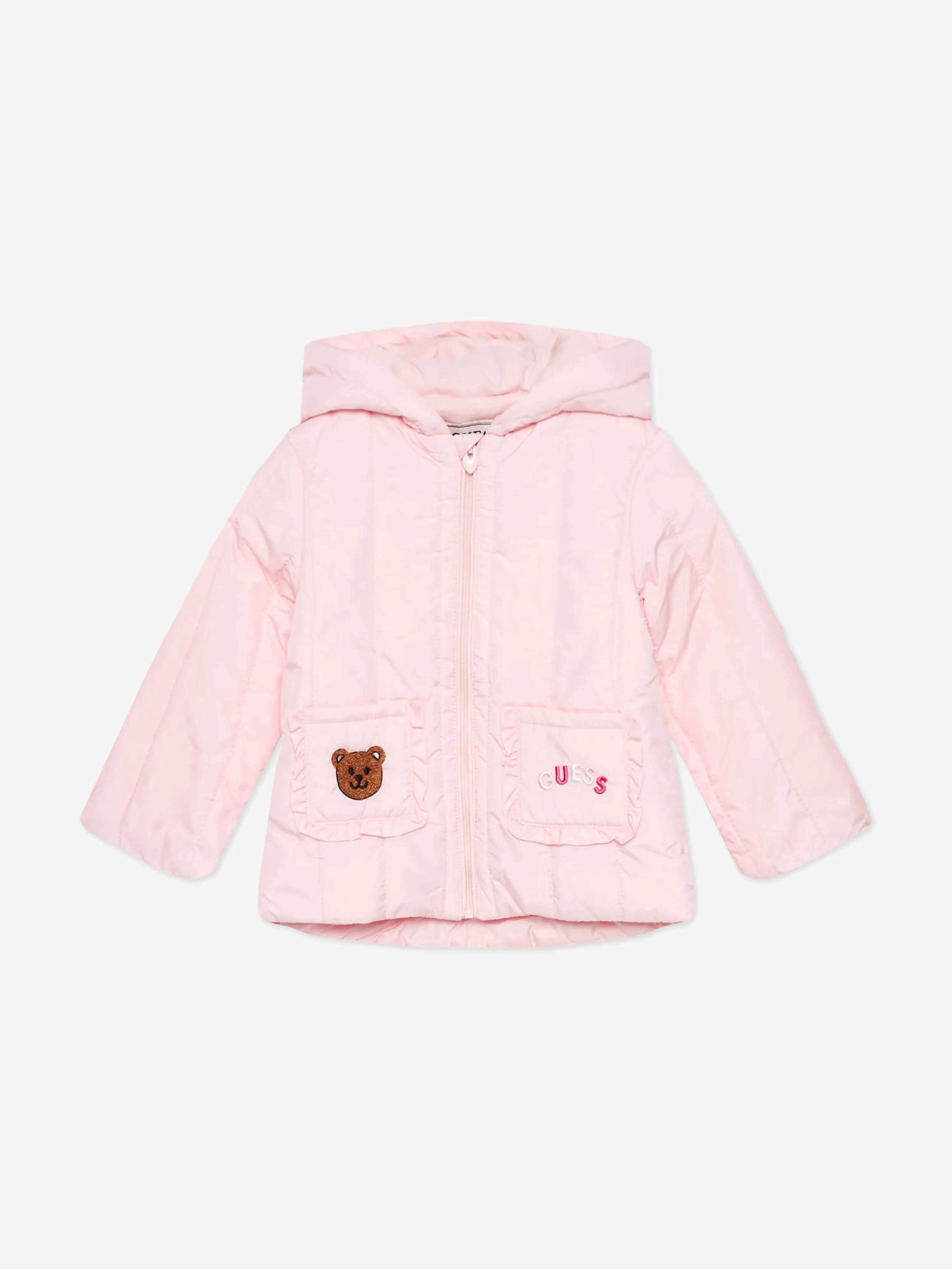 Guess Baby Girls Padded Jacket in Pink