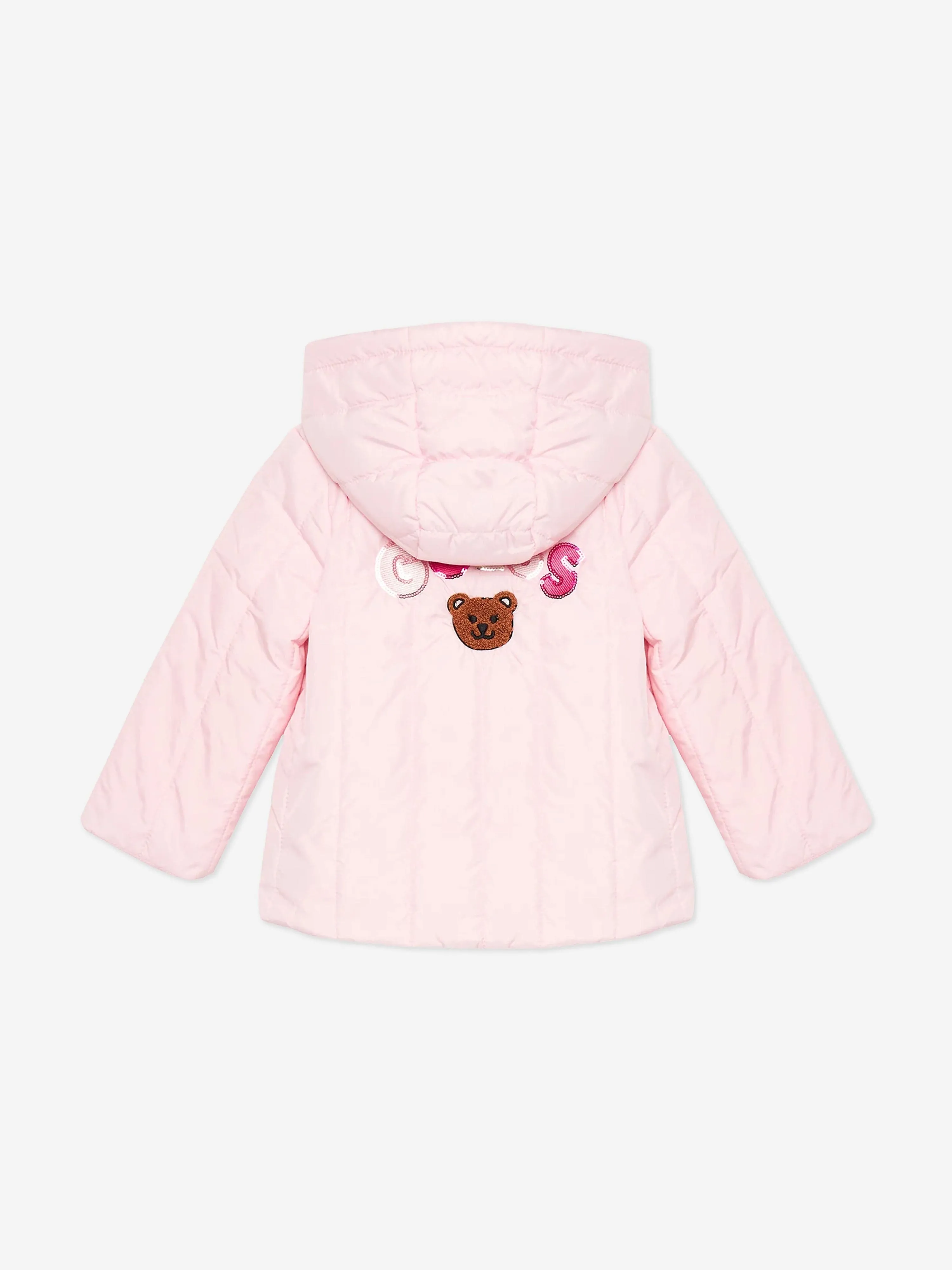 Guess Baby Girls Padded Jacket in Pink