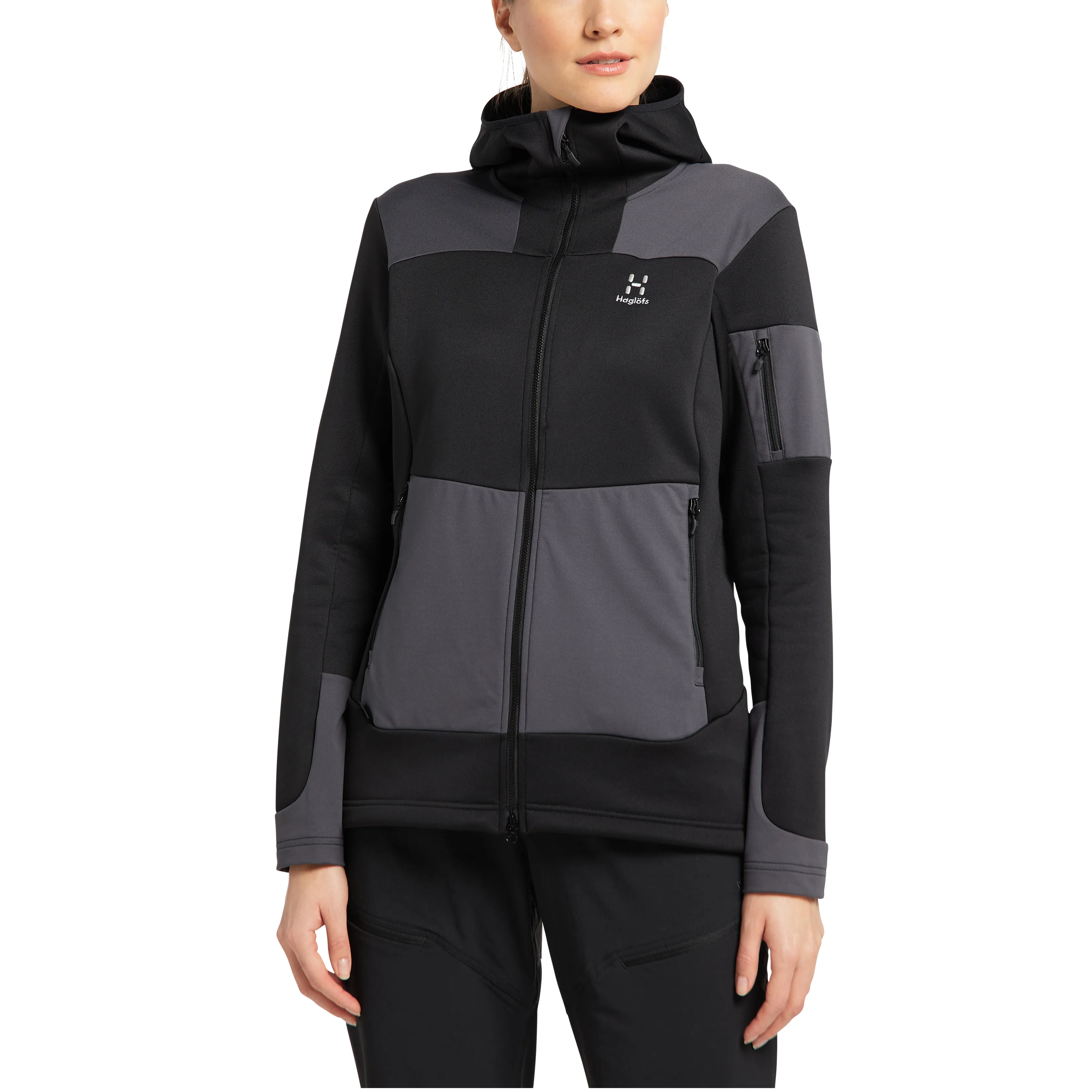 Haglöfs Astral Hood Women's True Black/Magnetite | Buy Haglöfs Astral Hood Women's True Black/Magnetite here | Outnort