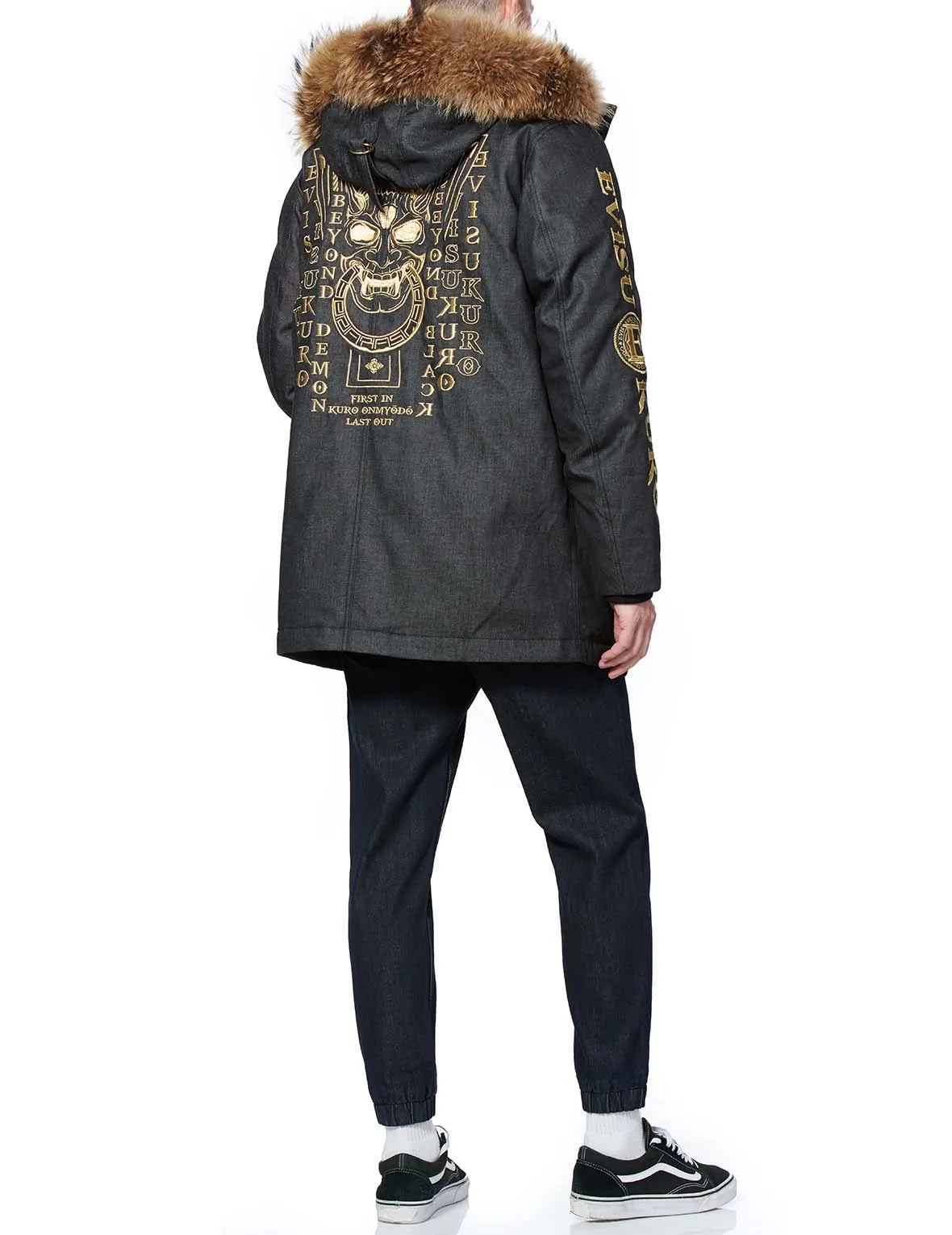 Hannya Heraldry Fur Hood Down Coat