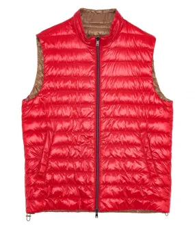 HERNOREVERSIBLE TWO-TONE WAISTCOAT IN NYLON ULTRALIGHT