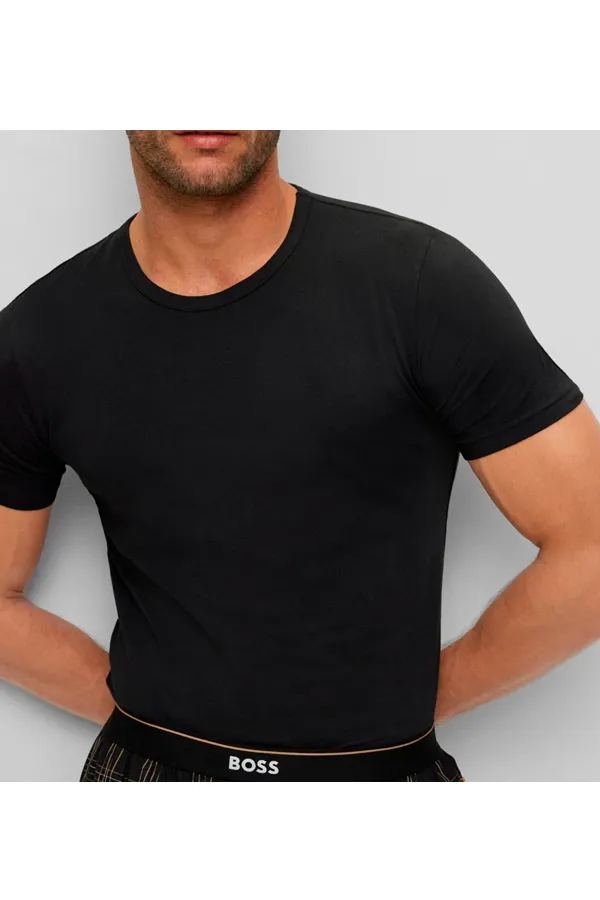 Hugo Boss 2-Pack Tee Side Logo Black