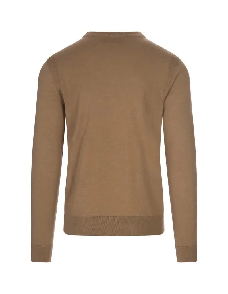 Hugo Boss  |Crew Neck Wool Cashmere Silk Long Sleeves Plain Sweaters