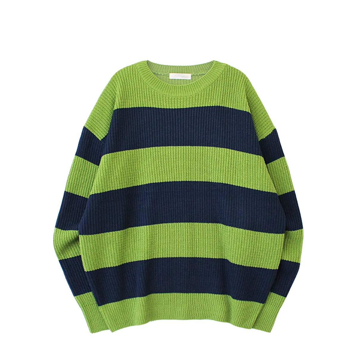 IONSEOUL  |Stripes Unisex Street Style Oversized Sweaters