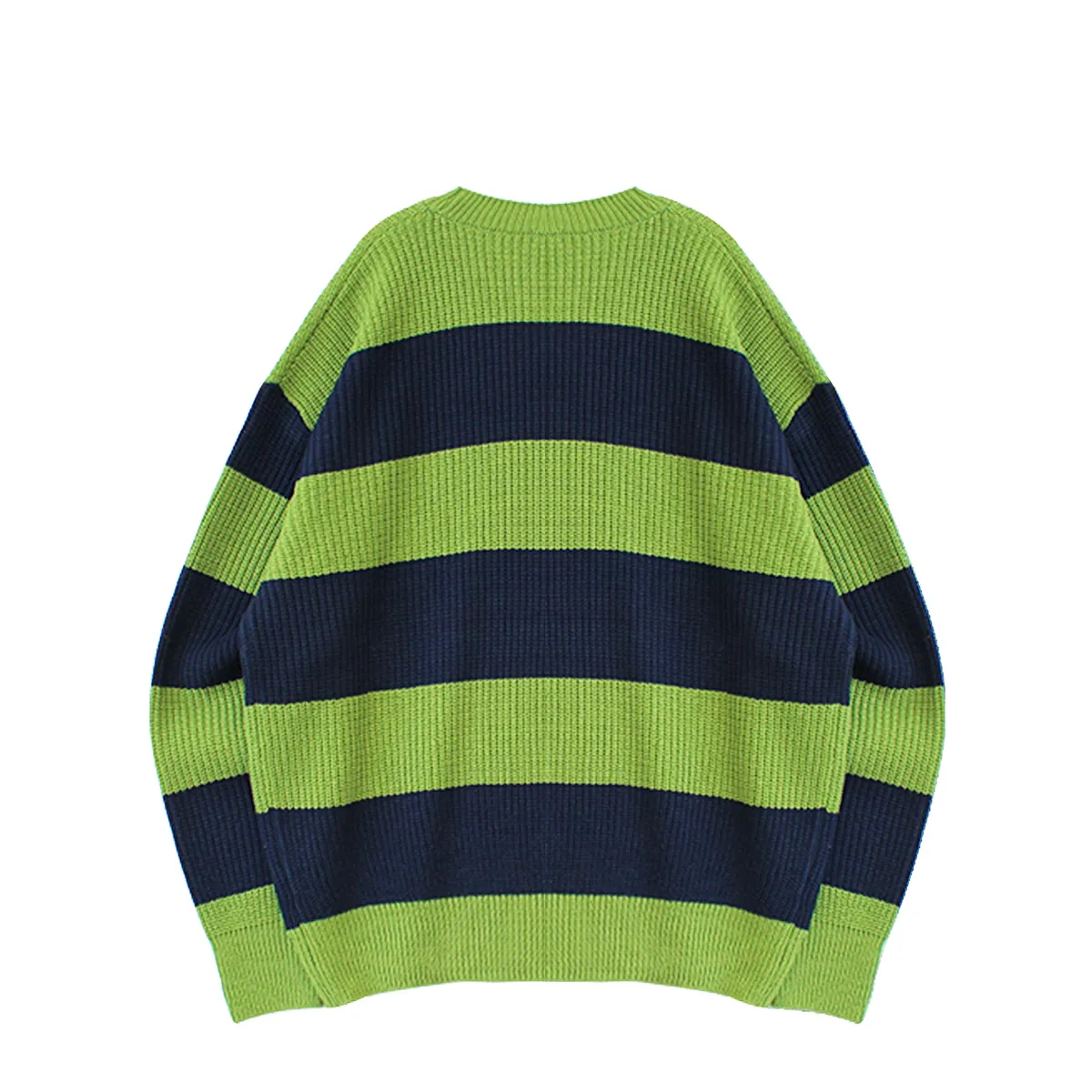 IONSEOUL  |Stripes Unisex Street Style Oversized Sweaters