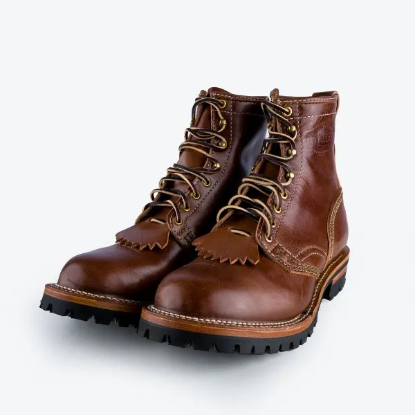 Iron Heart Int'l x Wesco® - 8"  Horween Horsehide Jobmaster® Boot - Brown