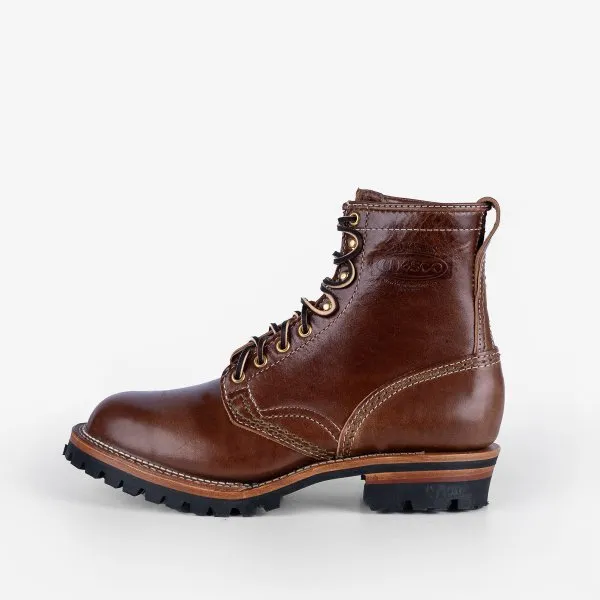 Iron Heart Int'l x Wesco® - 8"  Horween Horsehide Jobmaster® Boot - Brown