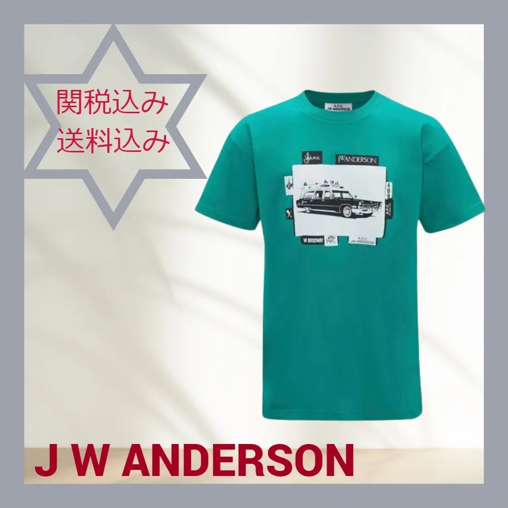 J W ANDERSON  |Cotton Short Sleeves Logo Designers T-Shirts