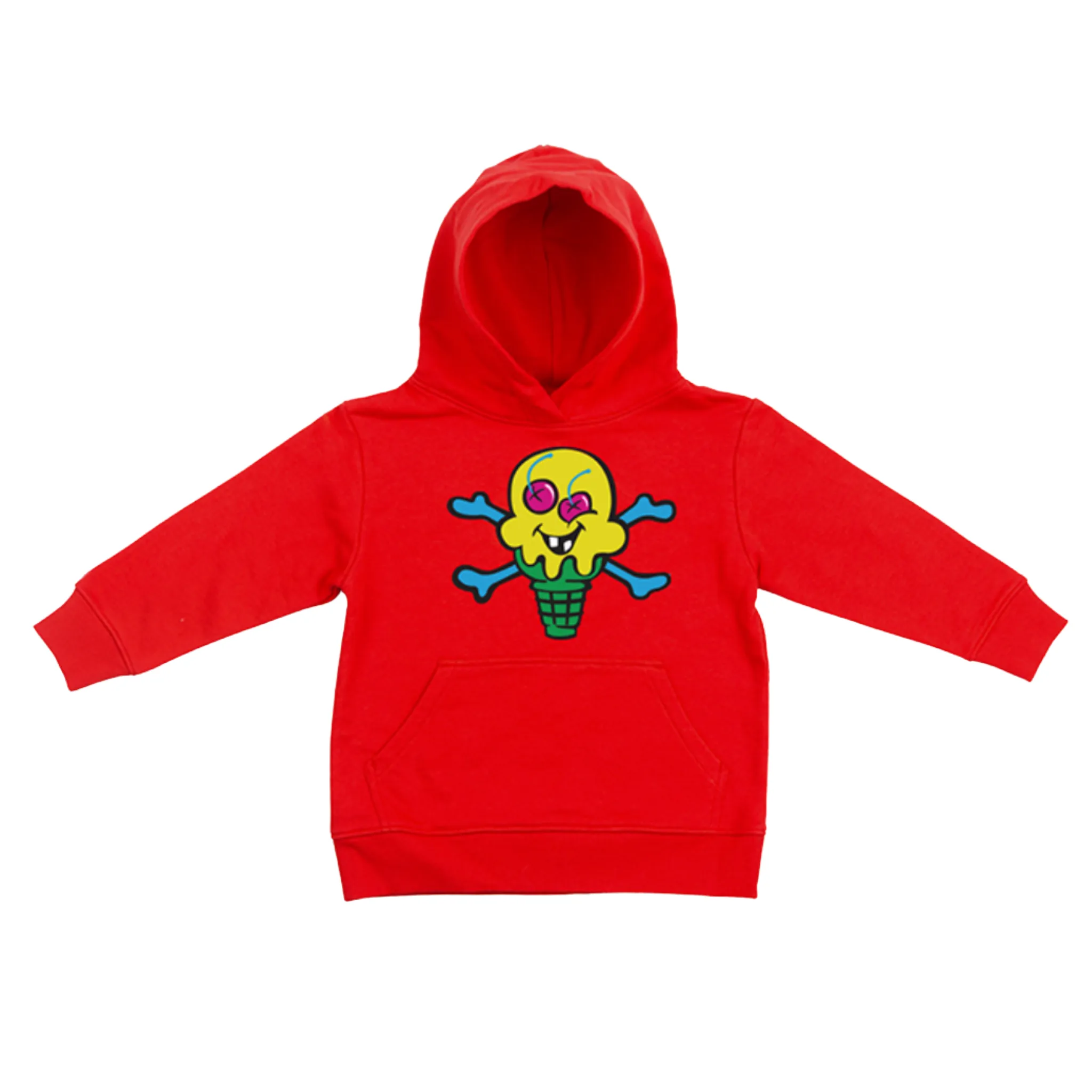 Kids Icecream Swirled Hoodie (Red)