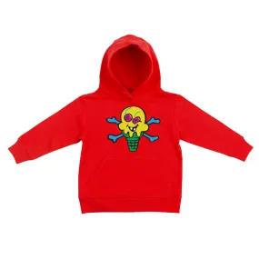 Kids Icecream Swirled Hoodie (Red)