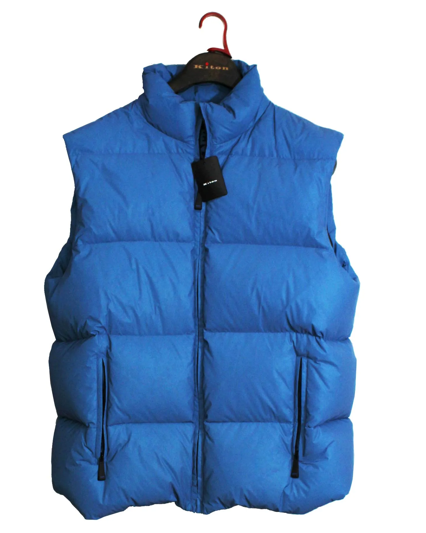 KNT Kiton Blue Vest - Down filled Puffer Vest EUR 56 / XXL