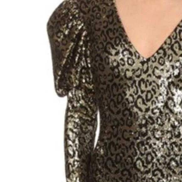 Leopard Sequin Mini Dress