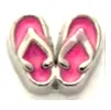 LM-31 - Pink Sandals Floating Locket Charm