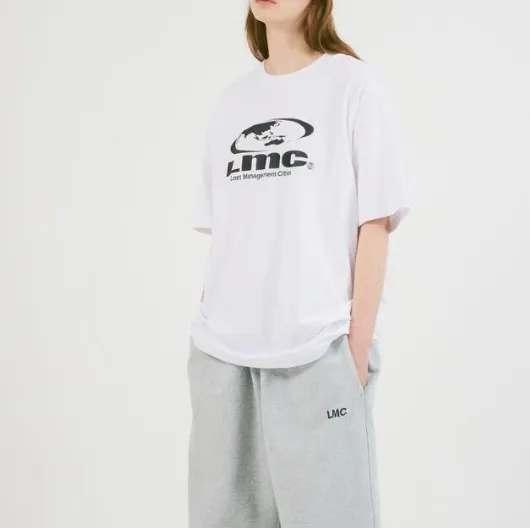 LMC  |Crew Neck Unisex Street Style U-Neck Plain Cotton