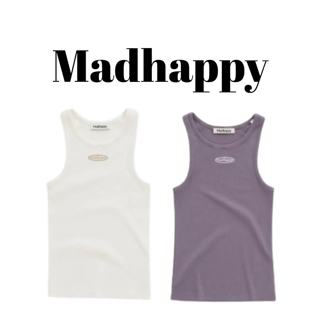 Madhappy  |Crew Neck Rib Street Style Plain Cotton Co-ord Logo