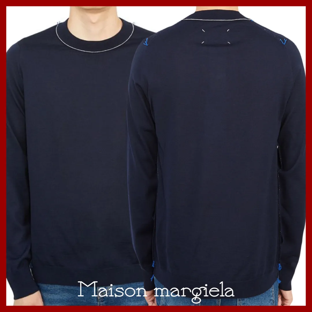 Maison Margiela  |Street Style Long Sleeves Plain Designers Sweaters