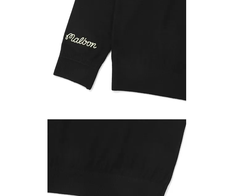 Malbon Golf  |Street Style Long Sleeves Plain Logo Sweaters