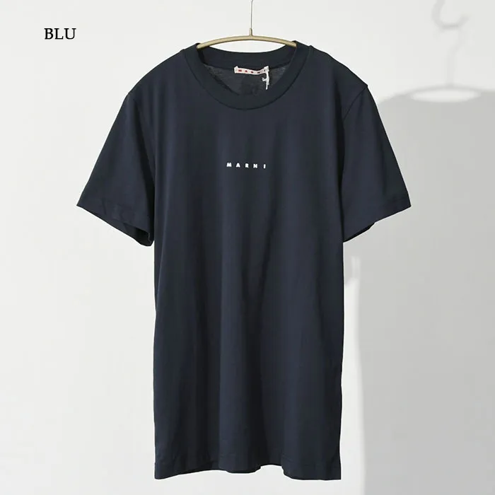 MARNI  |Plain Cotton Short Sleeves Logo Designers T-Shirts