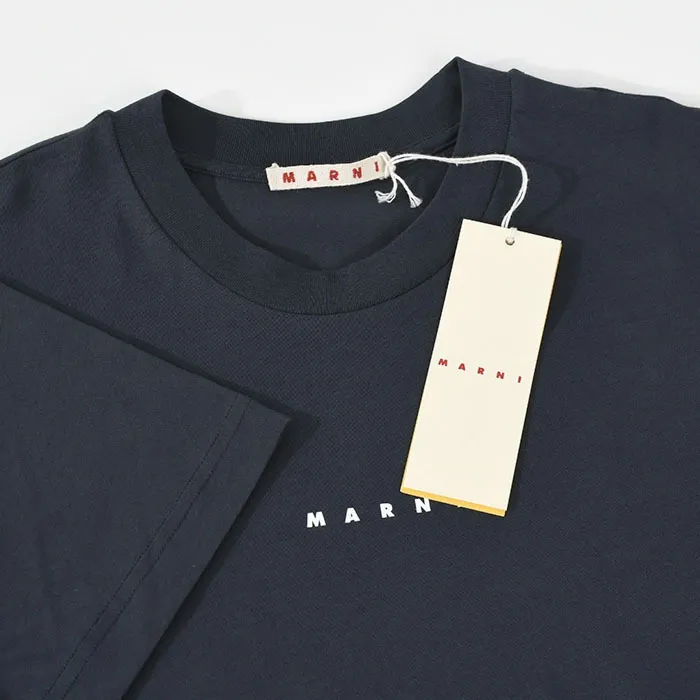 MARNI  |Plain Cotton Short Sleeves Logo Designers T-Shirts