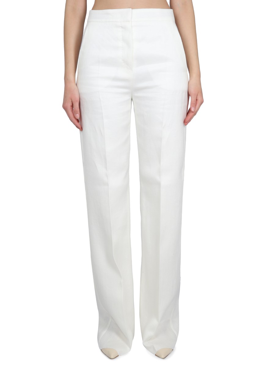 MAX MARA    COTTON CRêPE PANTS.