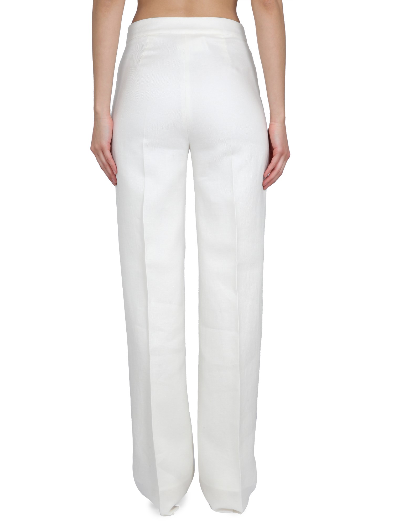 MAX MARA    COTTON CRêPE PANTS.