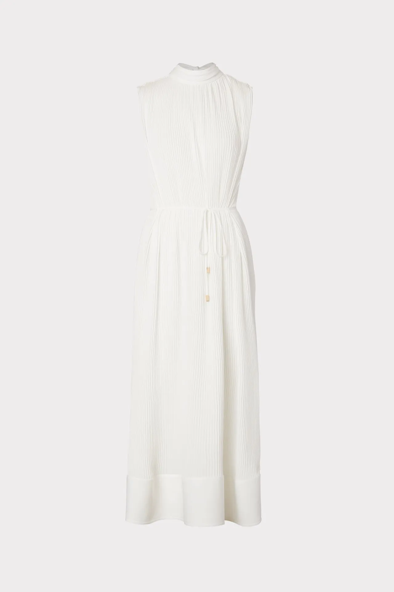 Melina Solid Pleated Dress