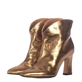 METALLIC BRONZE BOOTIES