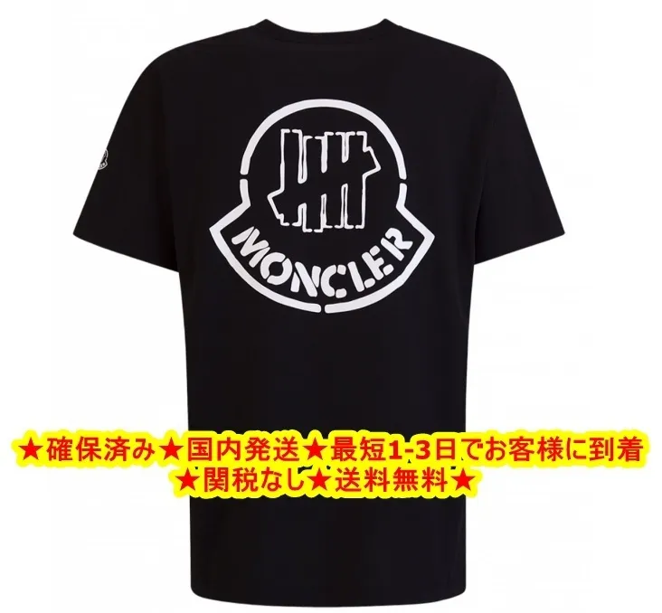 MONCLER  |Size S-XL ◆ MONCLER GENIUS 1952 UNDEFEATED T-SHIRT Black Men