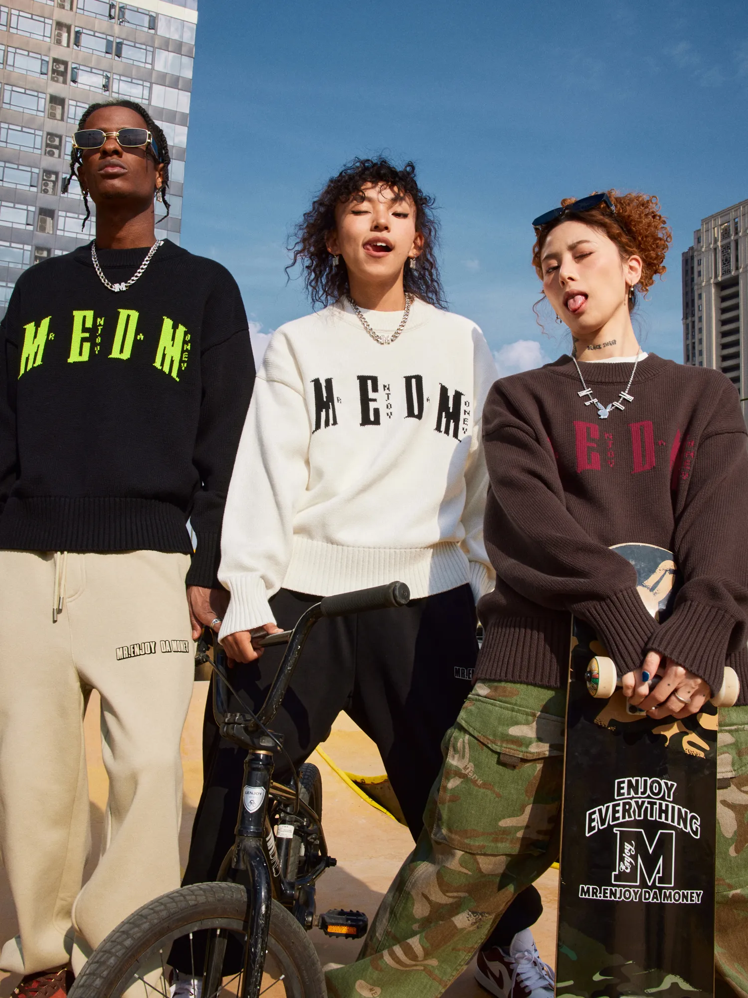 MR. ENJOY DA MONEY  |Unisex Street Style Sweaters