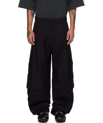 NAMESAKE Black Cassell Layered Cargo Pants