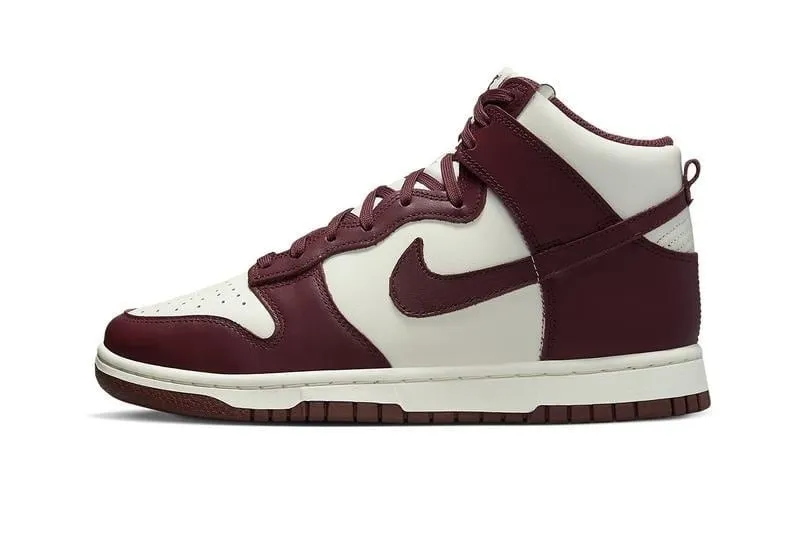 Nike Dunk High 'Burgundy Crush'