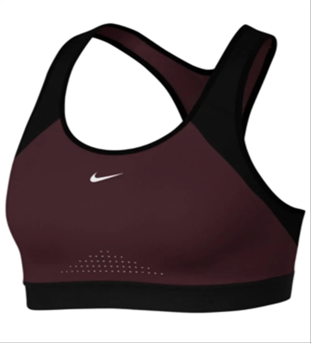 Nike Women's Motion Adapt High Support Compression Sports Bra Brown Size Small