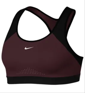 Nike Women's Motion Adapt High Support Compression Sports Bra Brown Size Small