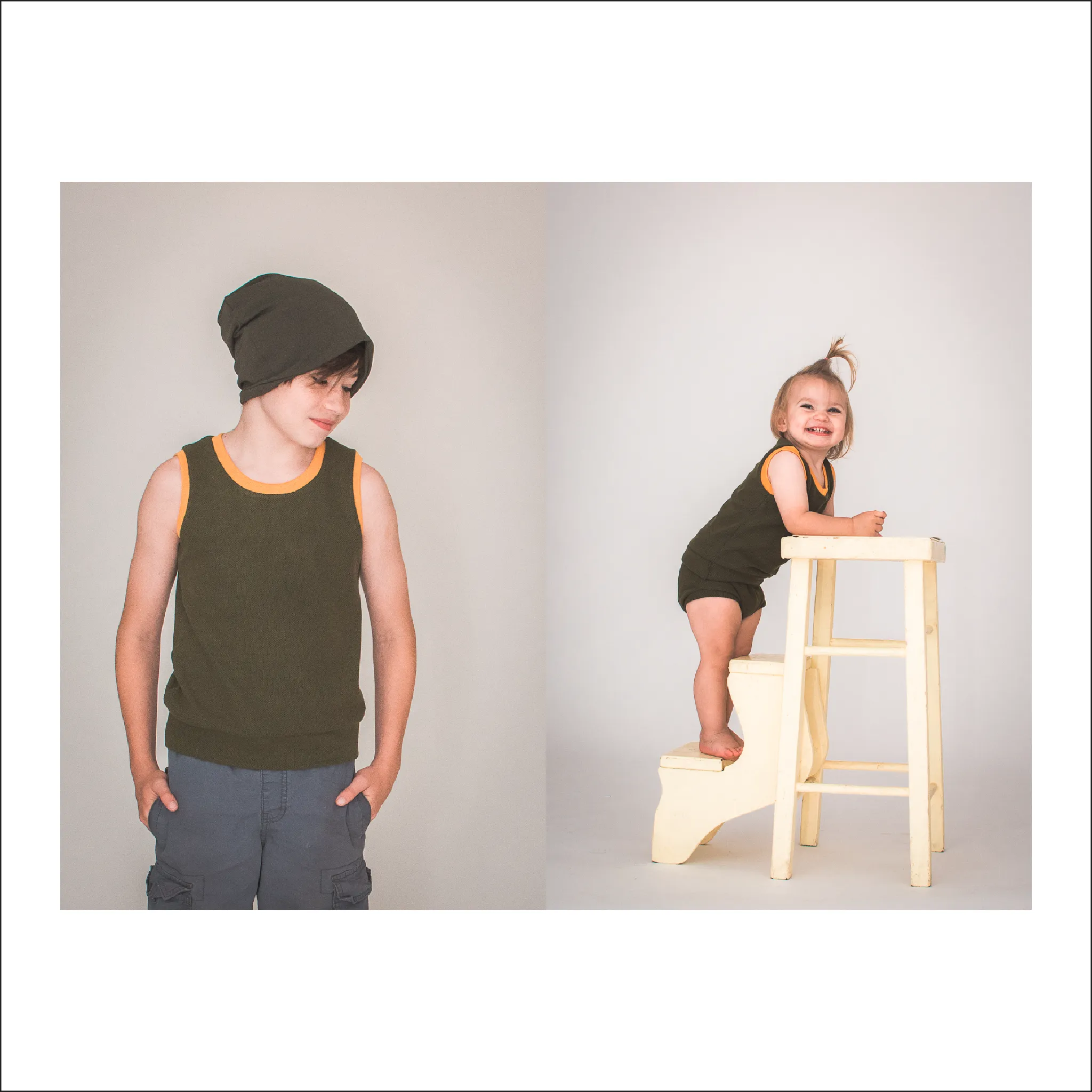 Northlake Tank + Muscle Tank | Newborn to Big Kid Sizes NB-18 | Beginner Level Sewing Pattern