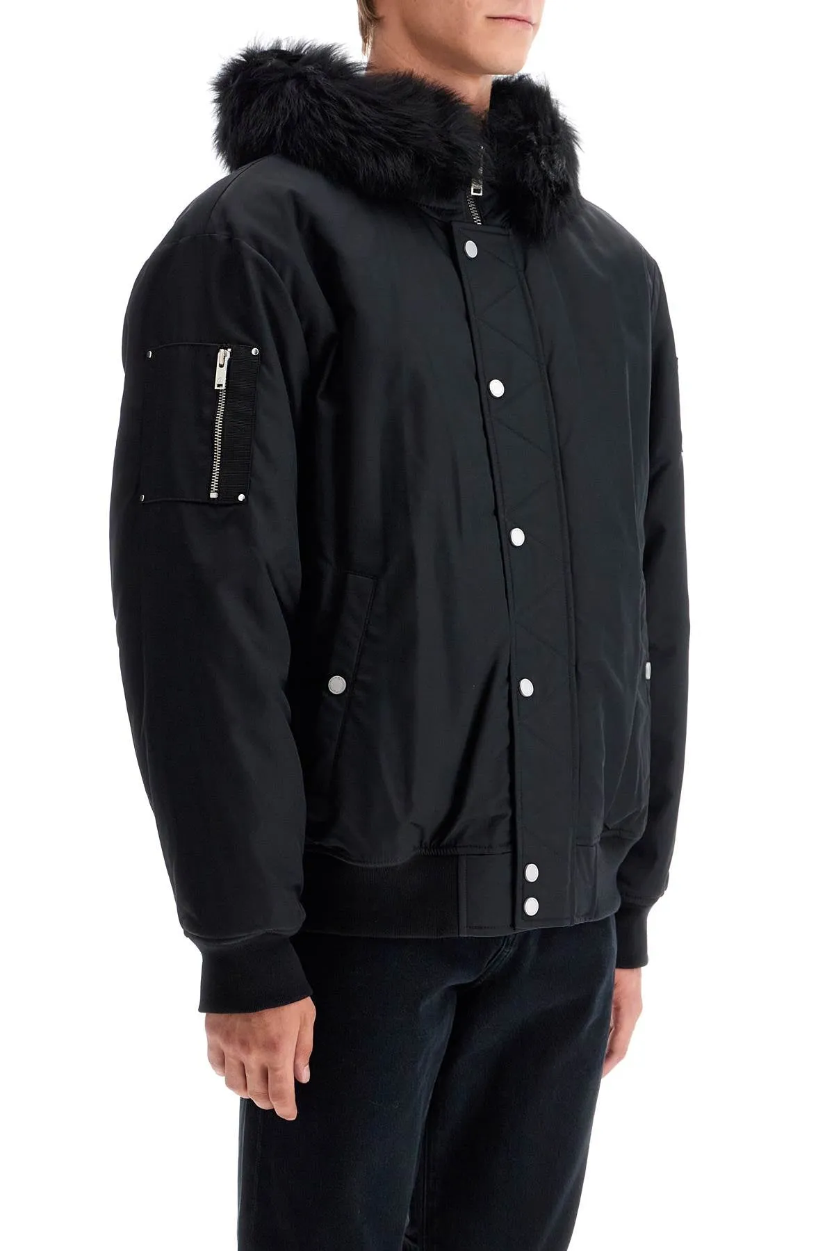 nylon denali bomber