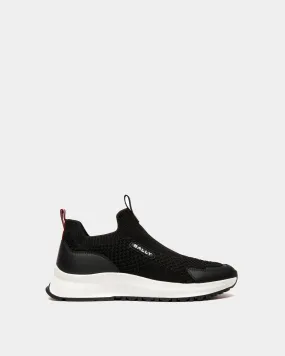 Outline Sneaker in Black Nylon 