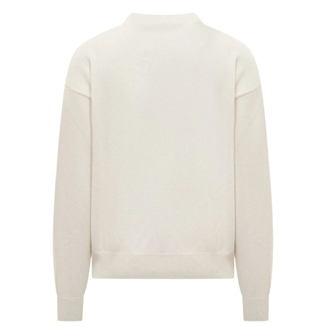 Palm Angels  |Crew Neck Wool Cashmere Street Style Logo Sweaters