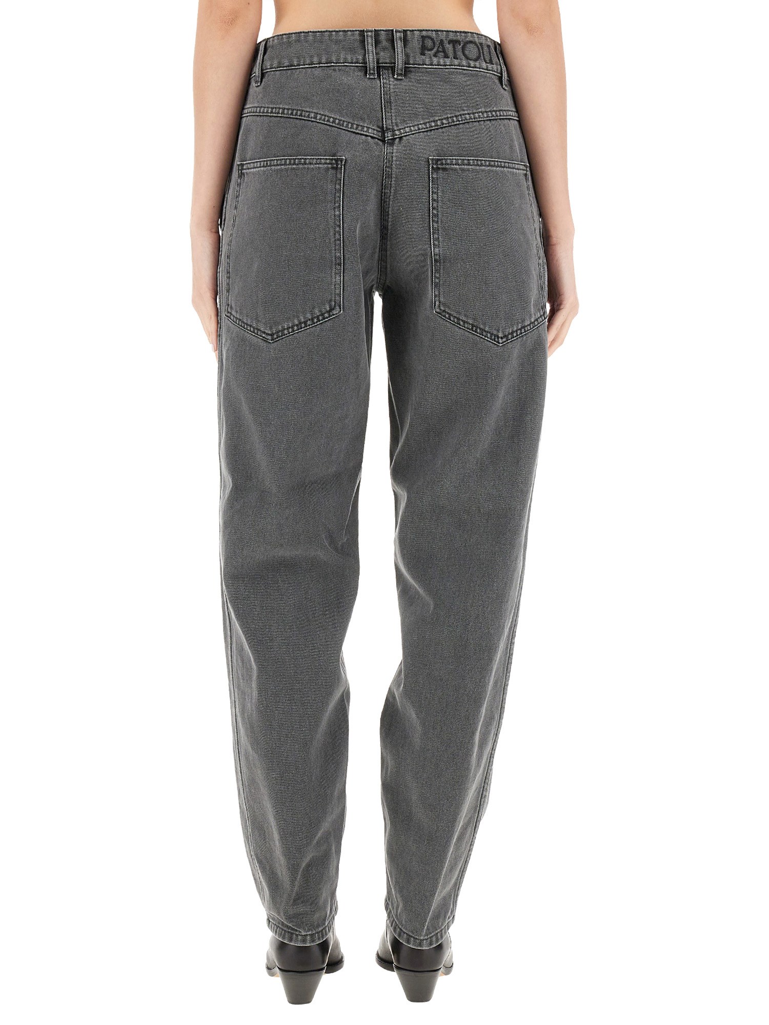 PATOU    COTTON DENIM CARGO PANTS