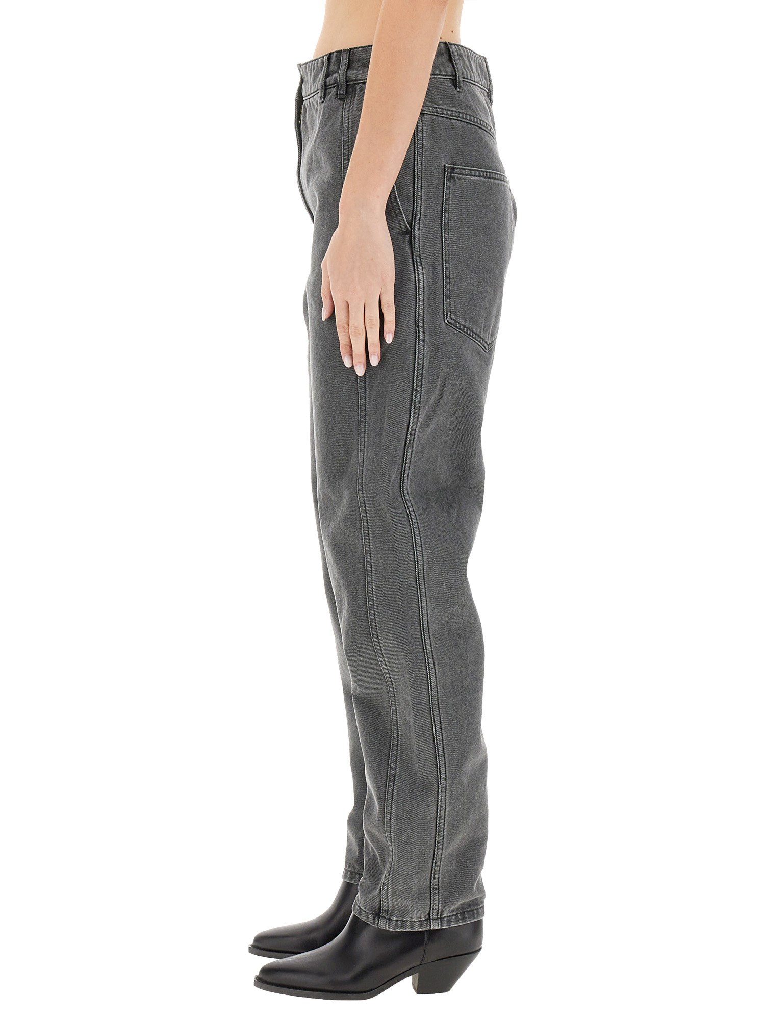 PATOU    COTTON DENIM CARGO PANTS