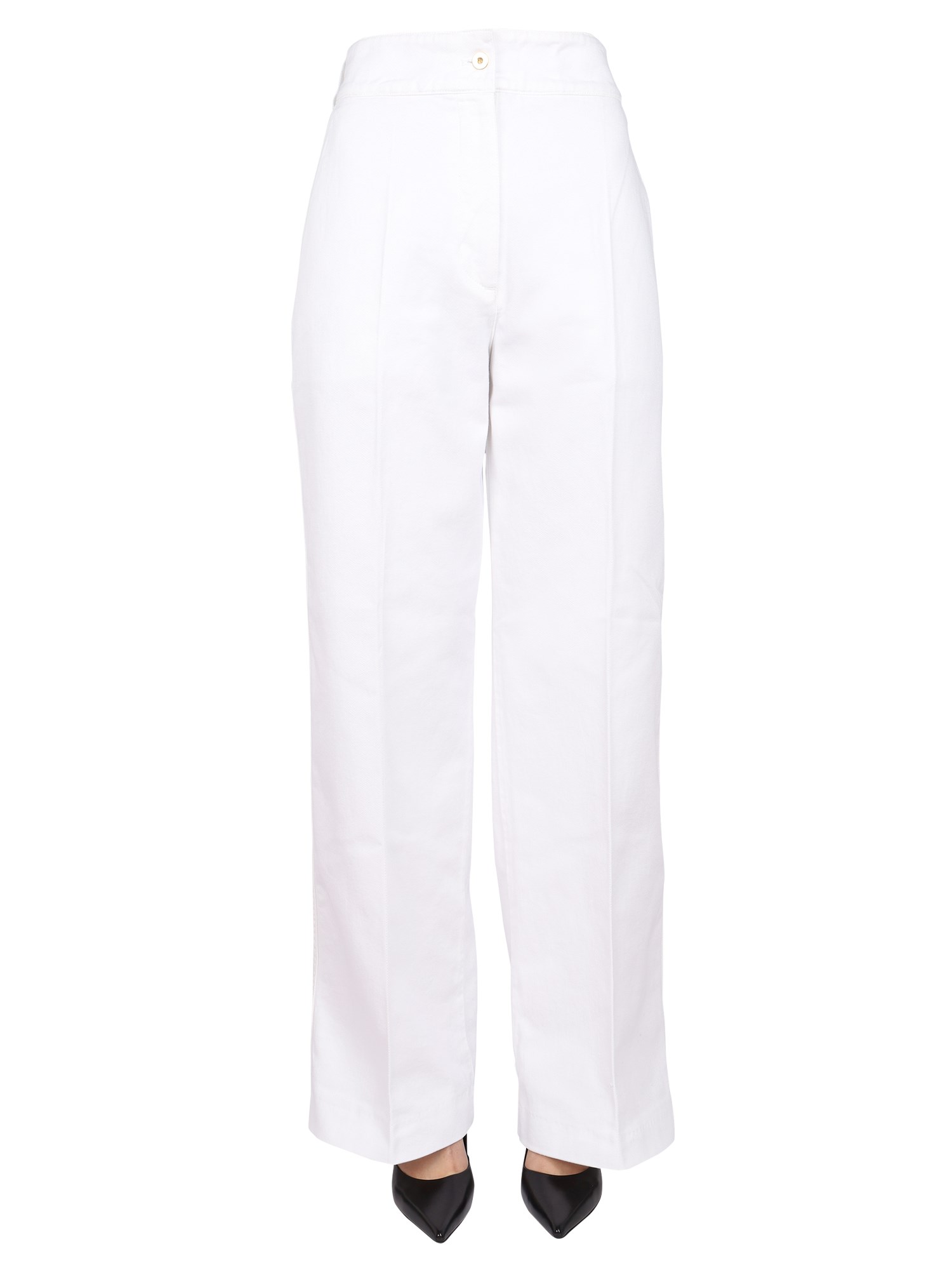 PATOU    STRAIGHT LEG COTTON PANTS