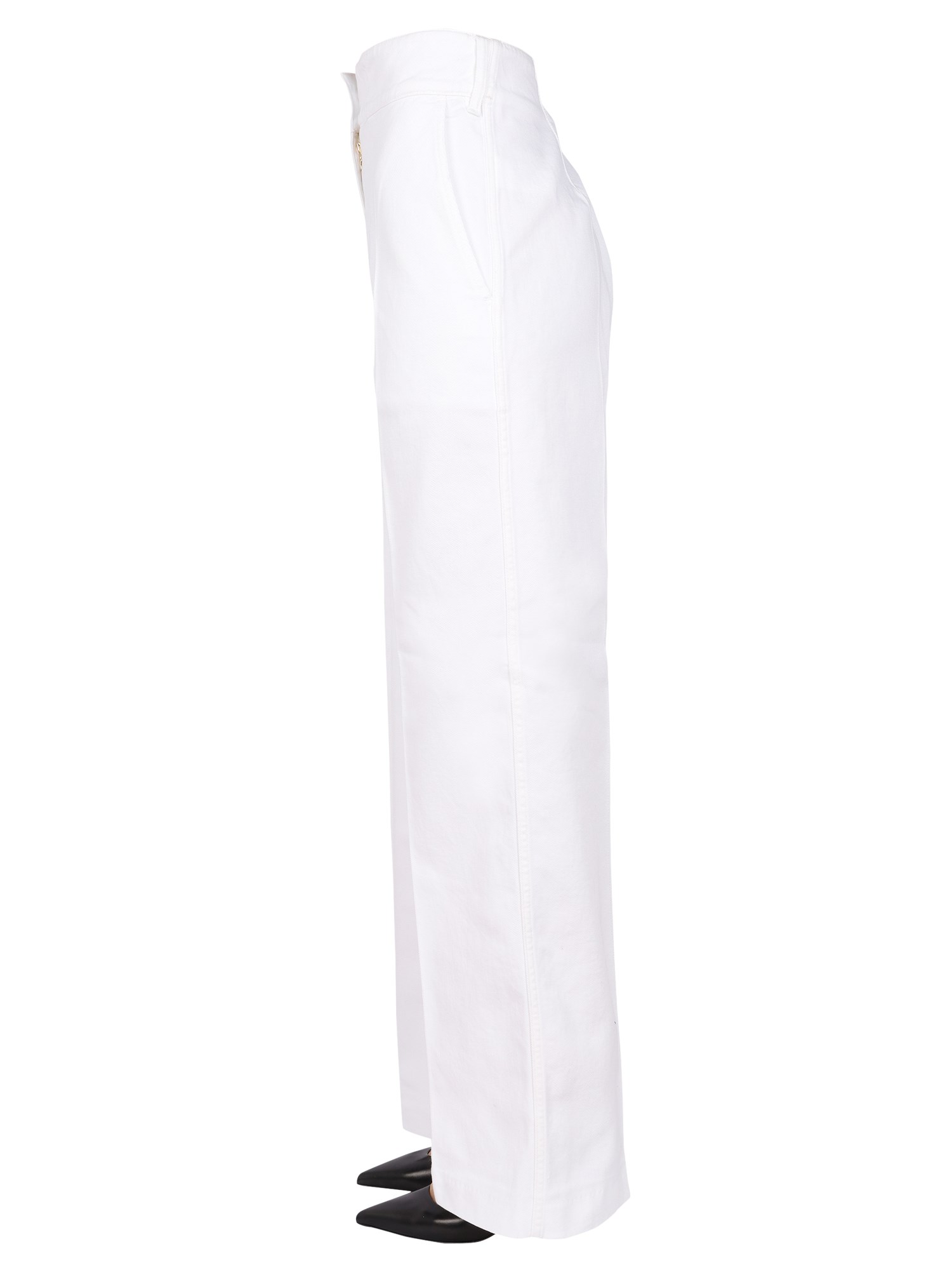 PATOU    STRAIGHT LEG COTTON PANTS