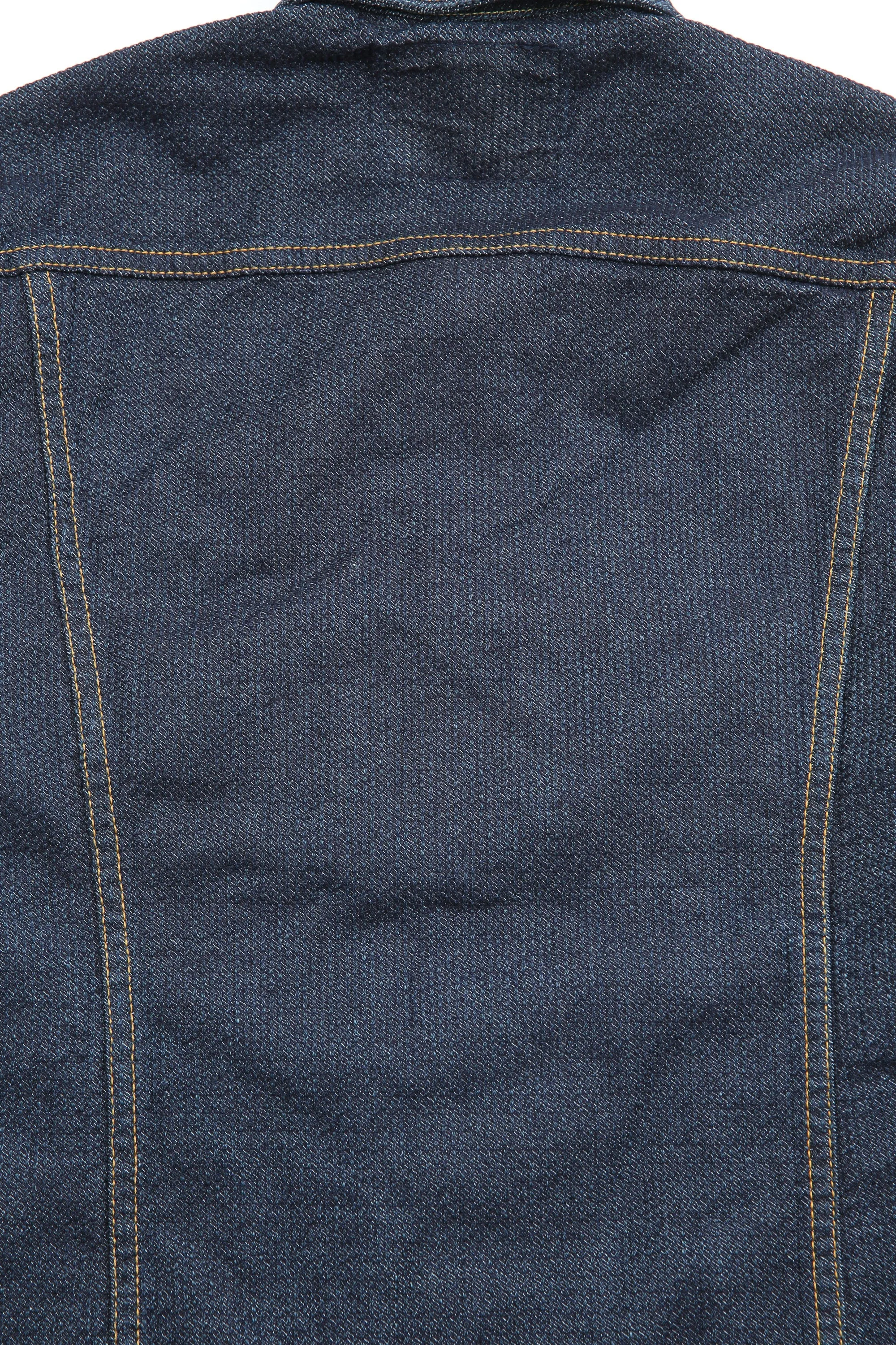 Pure Blue Japan 6118-ID Men's Woven Sashiko Type3 Jacket - Indigo x Indigo