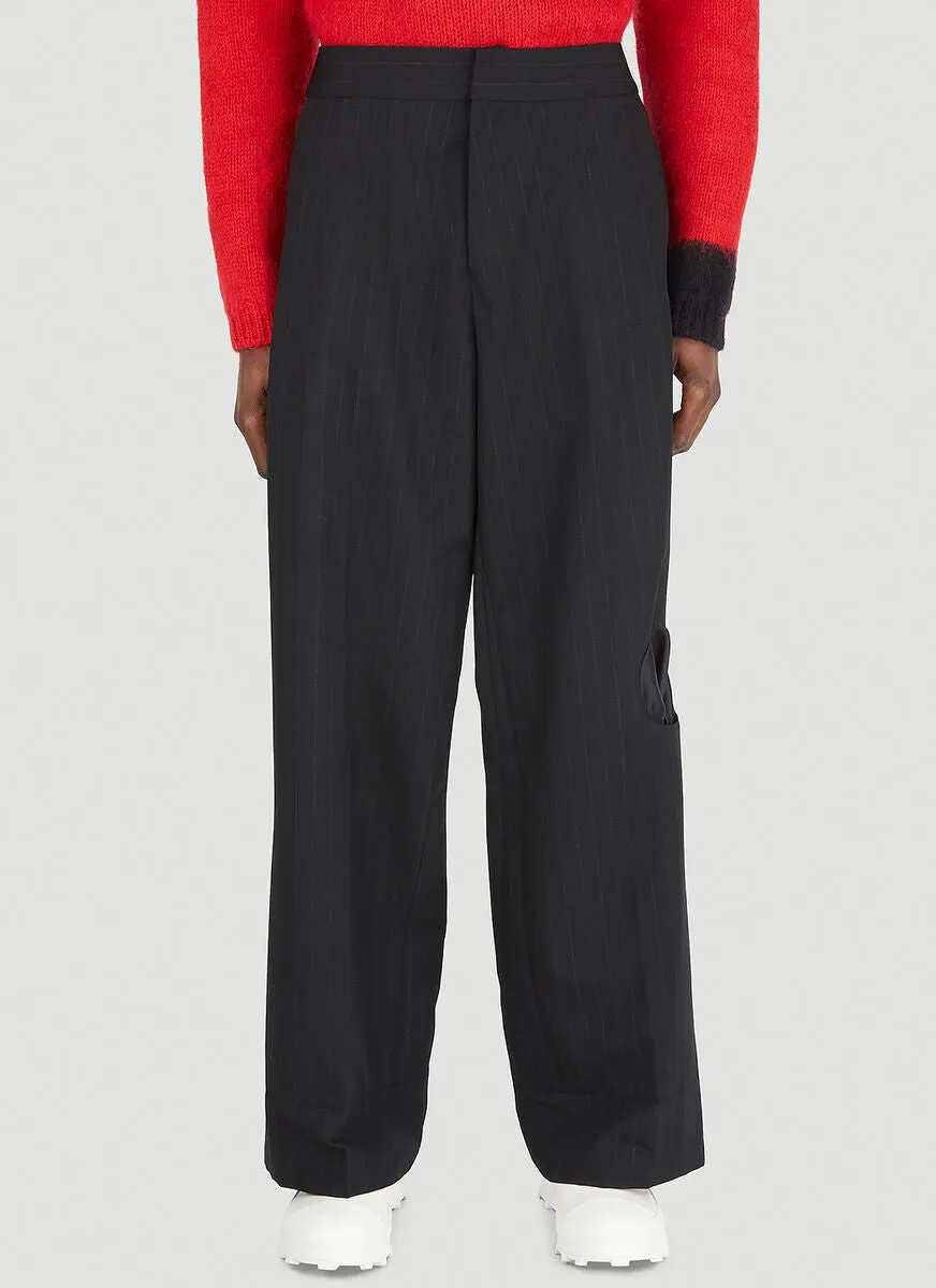 Raf Simons Workwear Pinstriped Pants